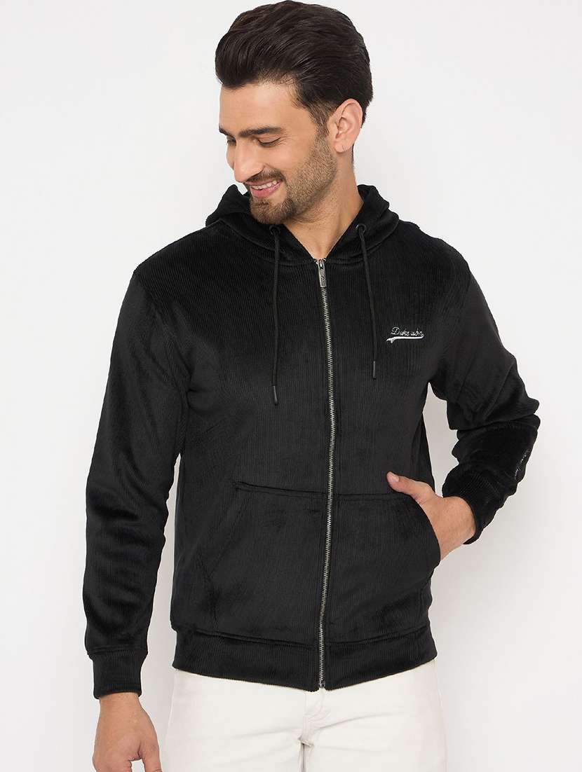 men solid long sleeve regular fit sweatshirt