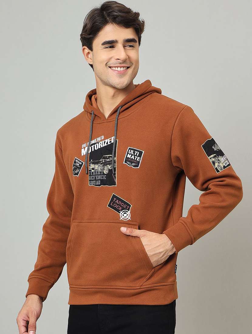 men printed long sleeve regular fit sweatshirt - 22230751 -  Standard Image - 1