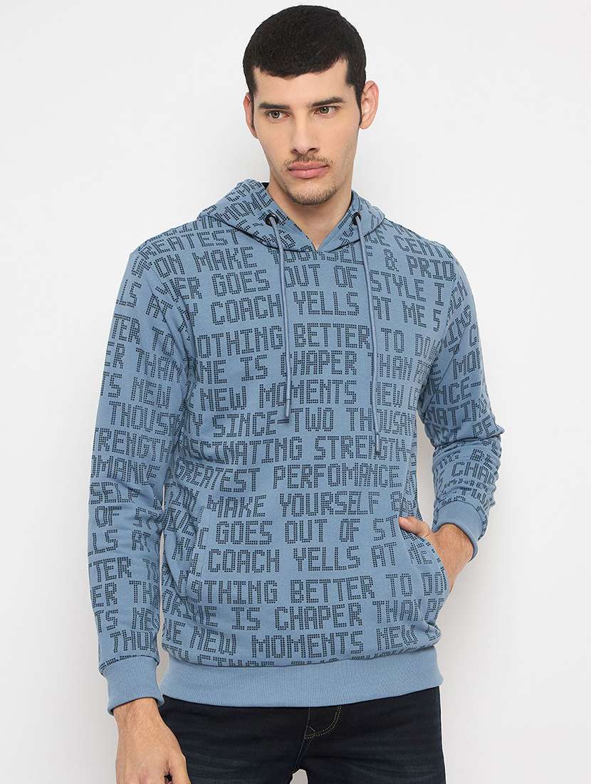 men typogarphic long sleeve regular fit reversible sweatshirt - 22230753 -  Standard Image - 1
