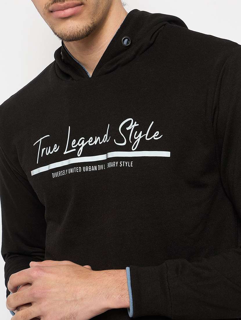 men typogarphic long sleeve regular fit reversible sweatshirt - 22230753 -  Standard Image - 4