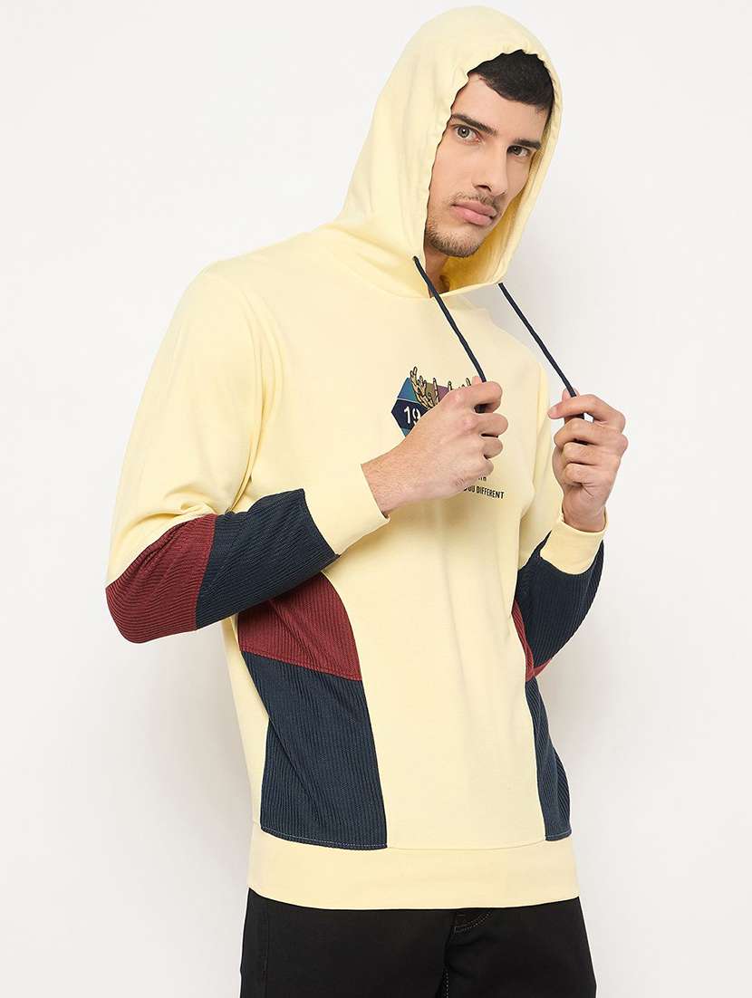 men color block long sleeve regular fit sweatshirt - 22230764 -  Standard Image - 1