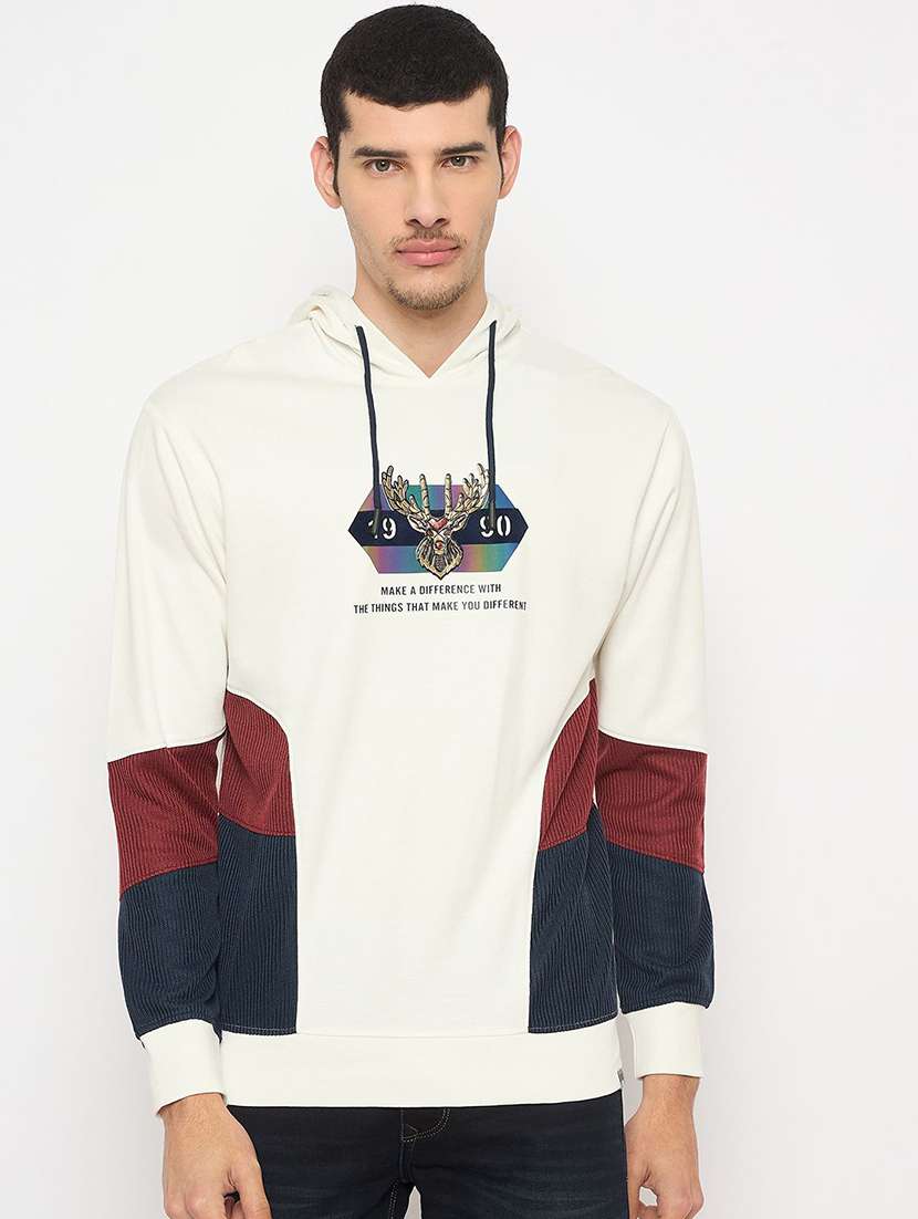 men color block long sleeve regular fit sweatshirt