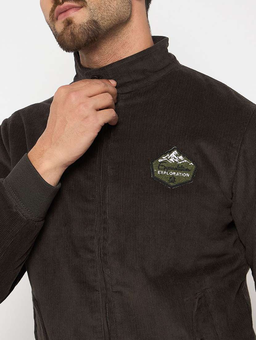 men solid long sleeve regualr fit casual jacket - 22230779 -  Standard Image - 4