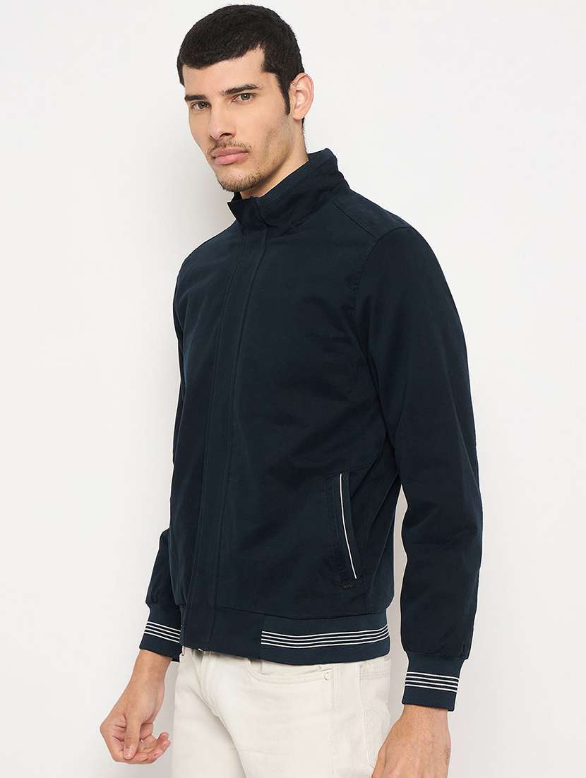 men solid long sleeve regualr fit casual jacket - 22230780 -  Standard Image - 1