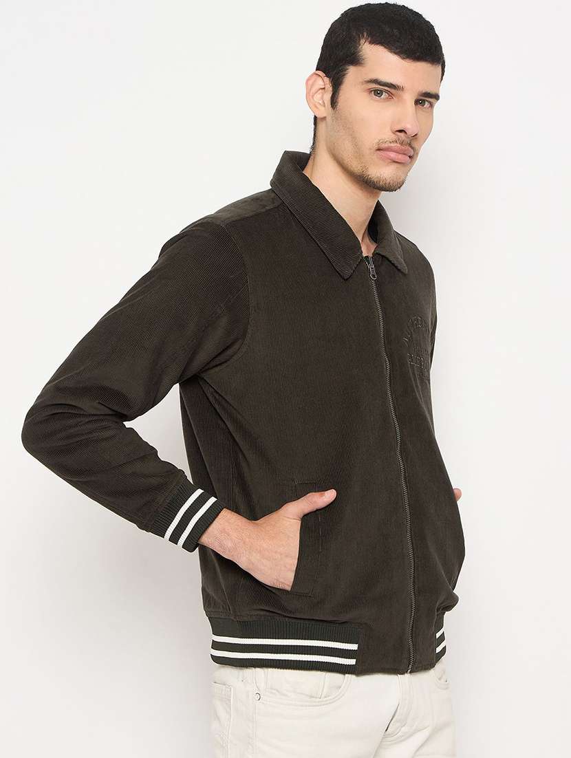 men solid long sleeve regualr fit casual jacket - 22230782 -  Standard Image - 1