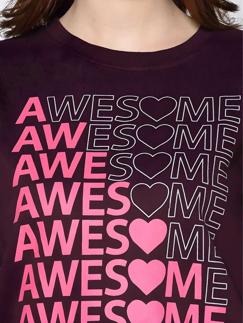 women printed long sleeve sweatshirt - 22230935 -  Standard Image - 4