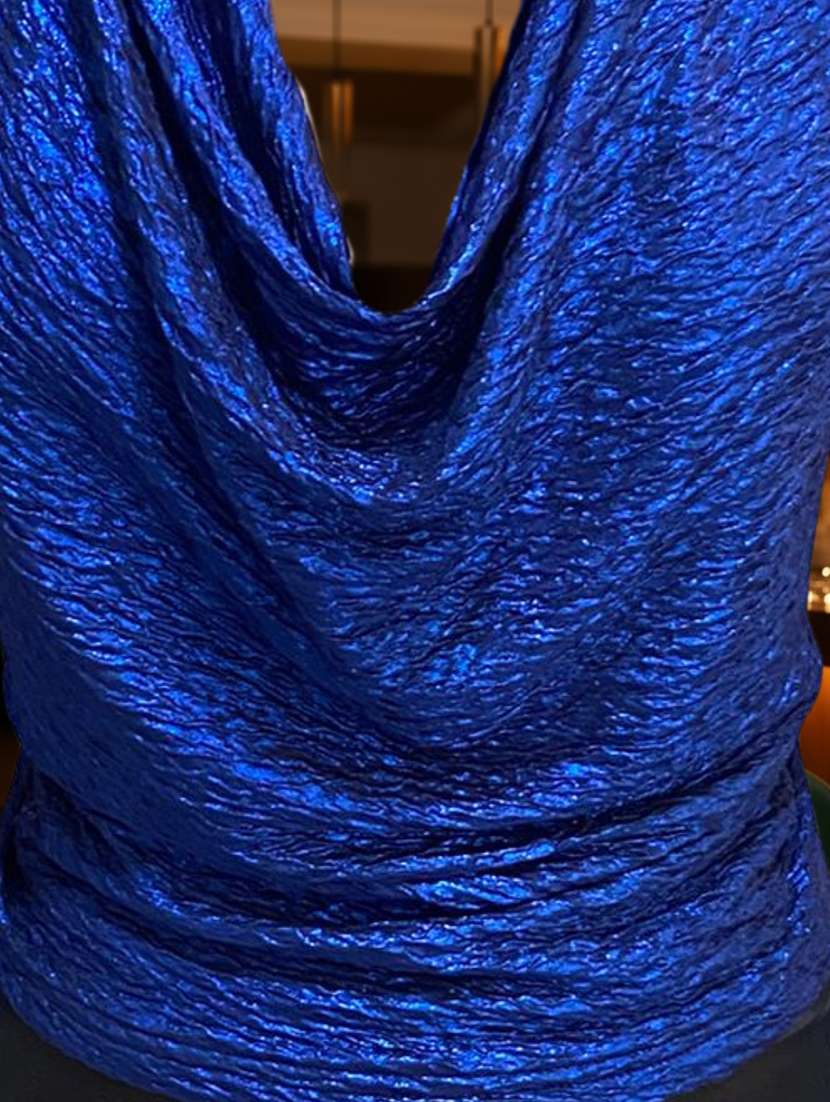 women solid cowl neck long sleeve top - 22231078 -  Standard Image - 4