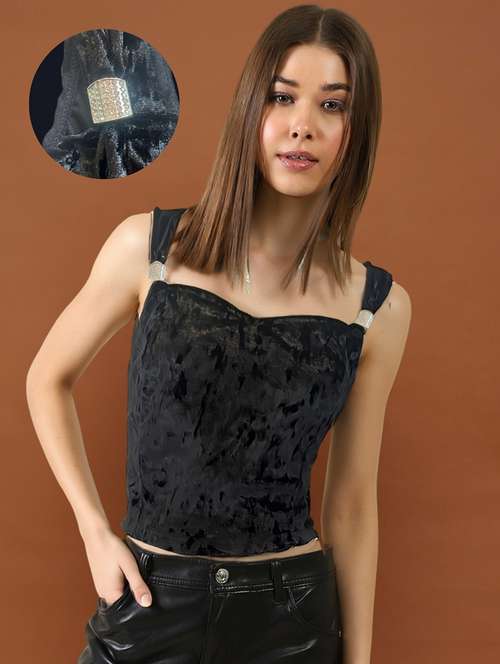 women solid sleeveless top - 22231091 -  Standard Image - 0