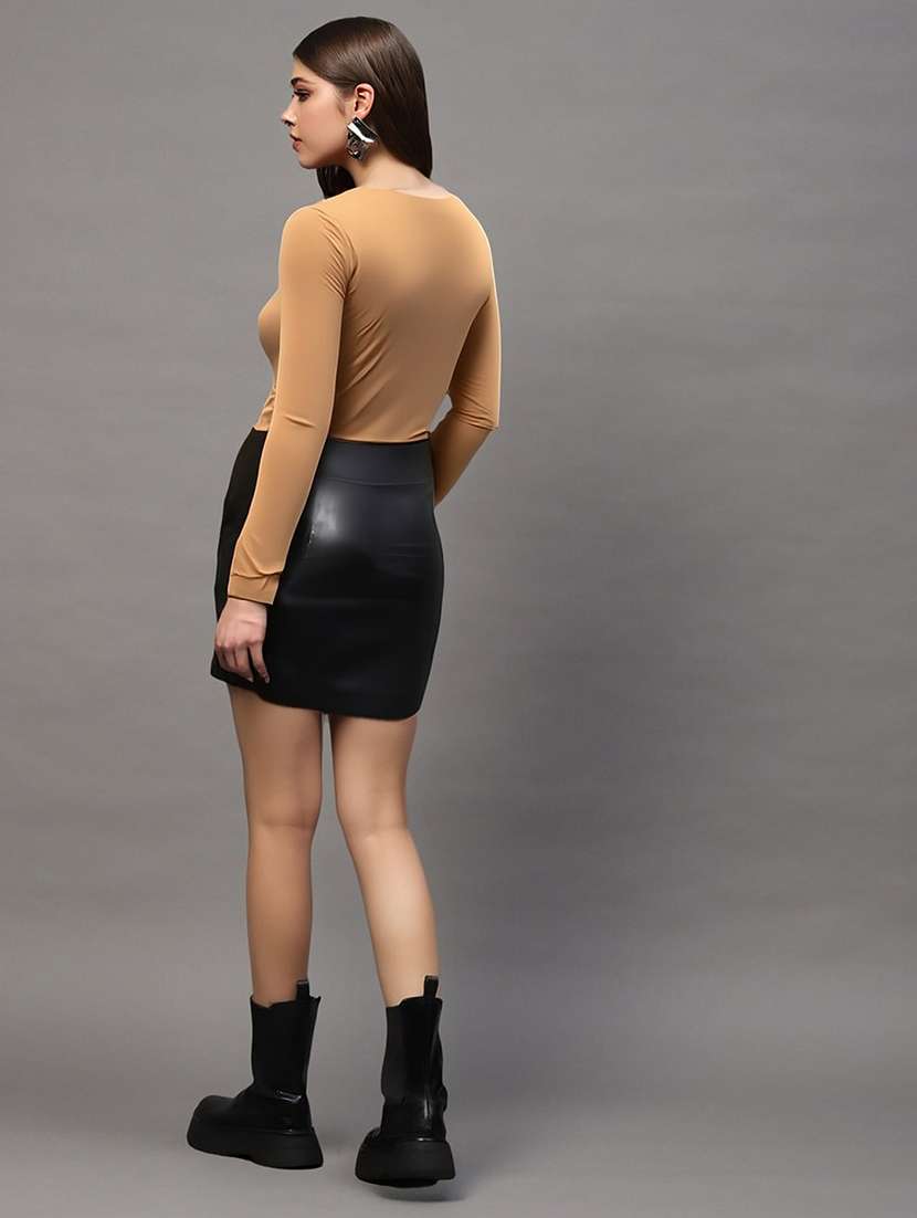 women solid cowl neck long sleeve top - 22231114 -  Standard Image - 4