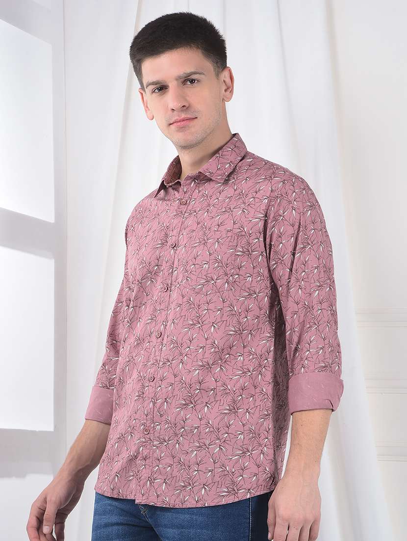 men printed long sleeve regular fit casual shirt - 22231123 -  Standard Image - 1
