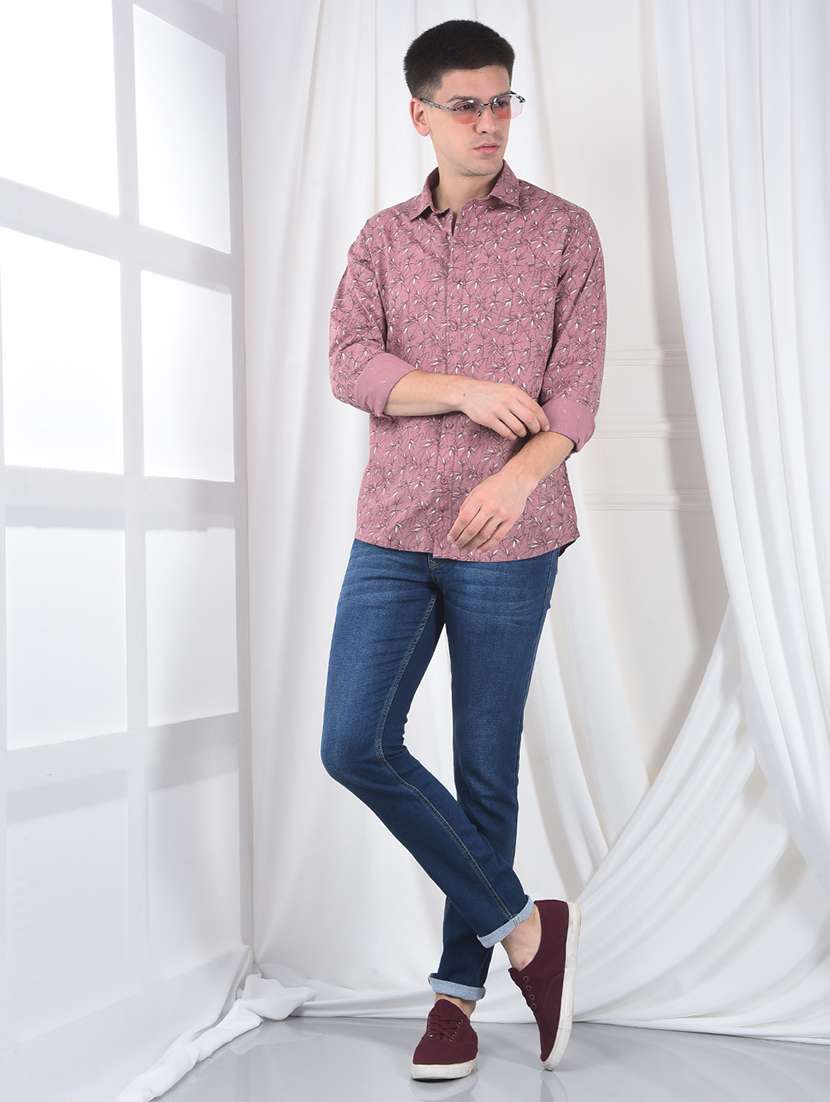 men printed long sleeve regular fit casual shirt - 22231123 -  Standard Image - 4