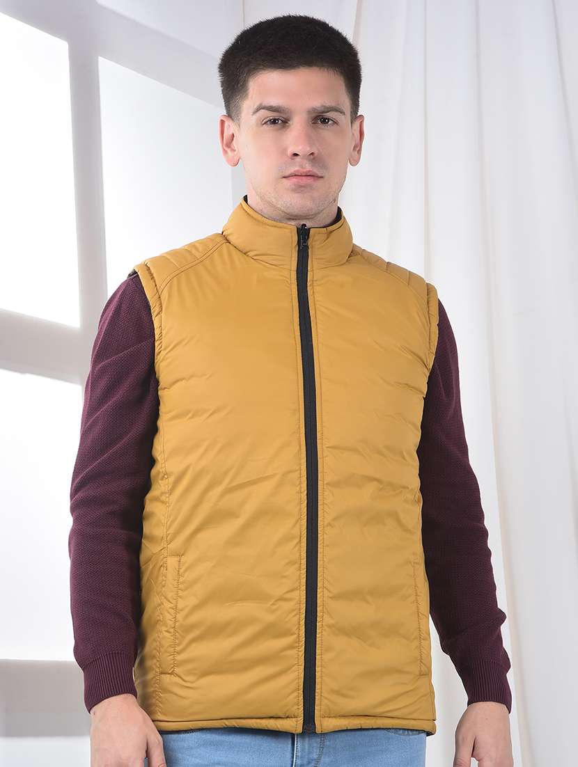 men solid sleeveless reversible puffer jacket - 22231129 -  Standard Image - 1