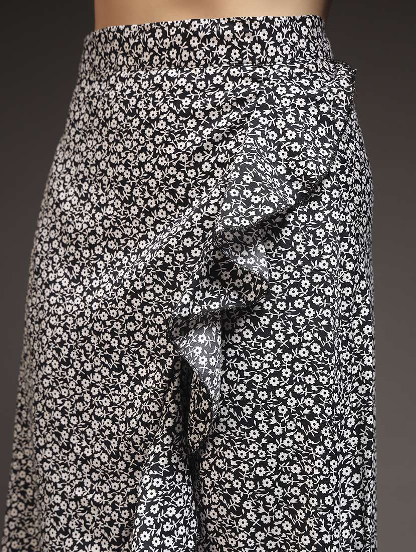 women floral print high rise wrap skirt - 22231263 -  Standard Image - 4
