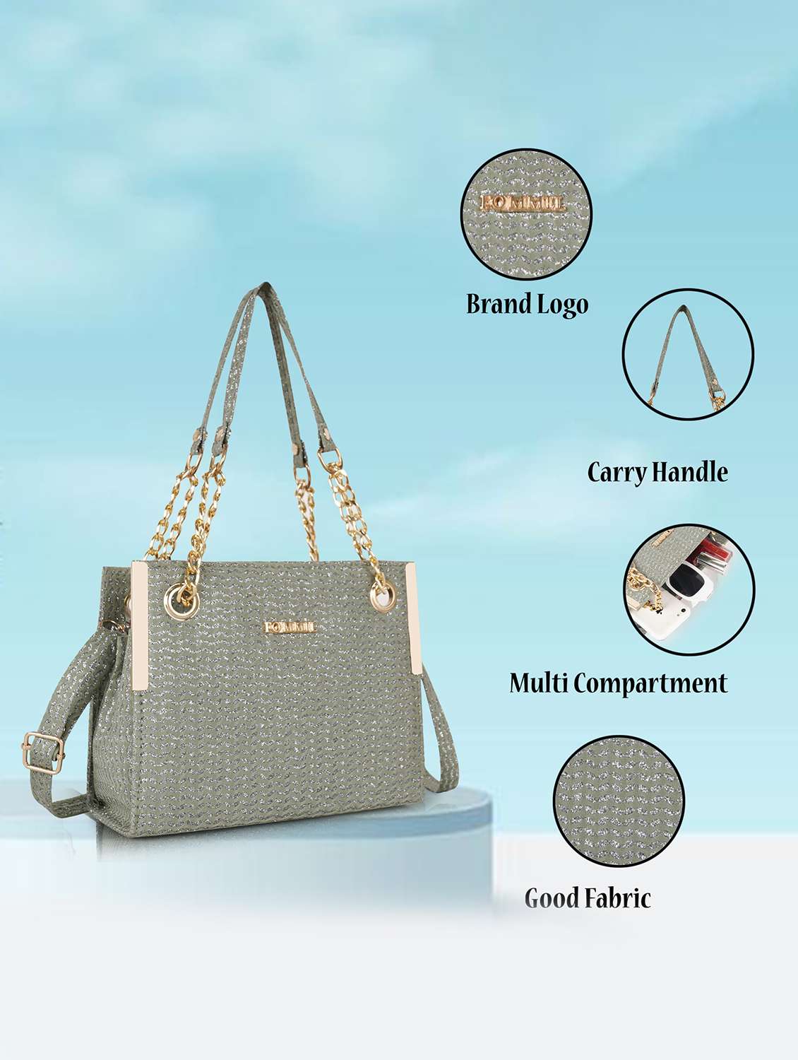 women textured structured leather handbag - 22231320 -  Standard Image - 4