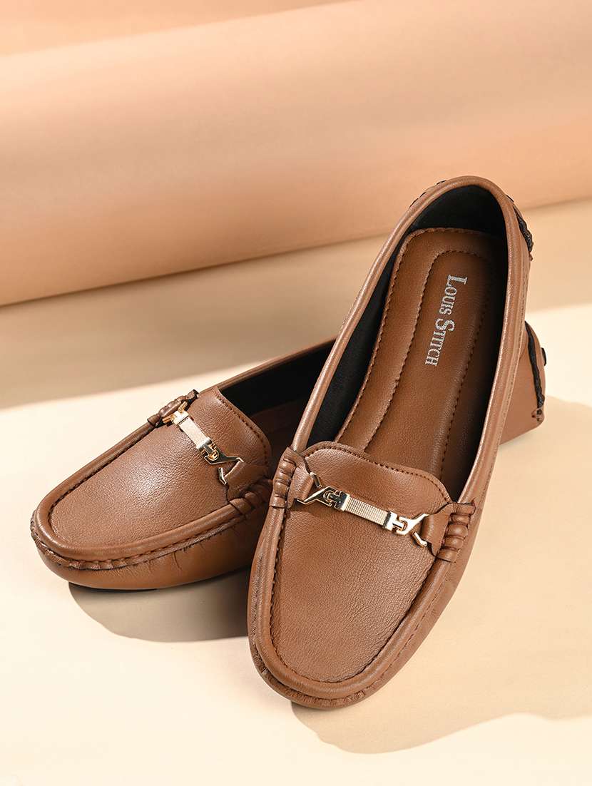 women solid slip on horsebit loafer - 22231443 -  Standard Image - 1