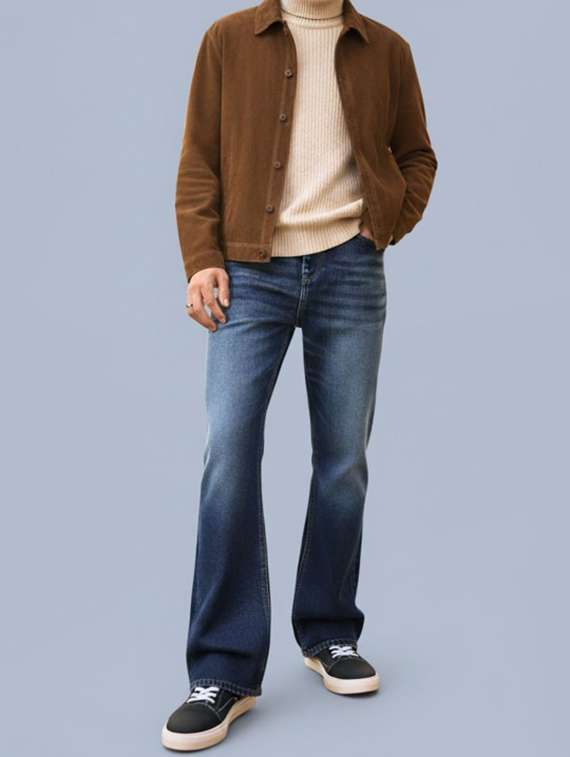 men washed mid rise full length jeans - 22231471 -  Standard Image - 4