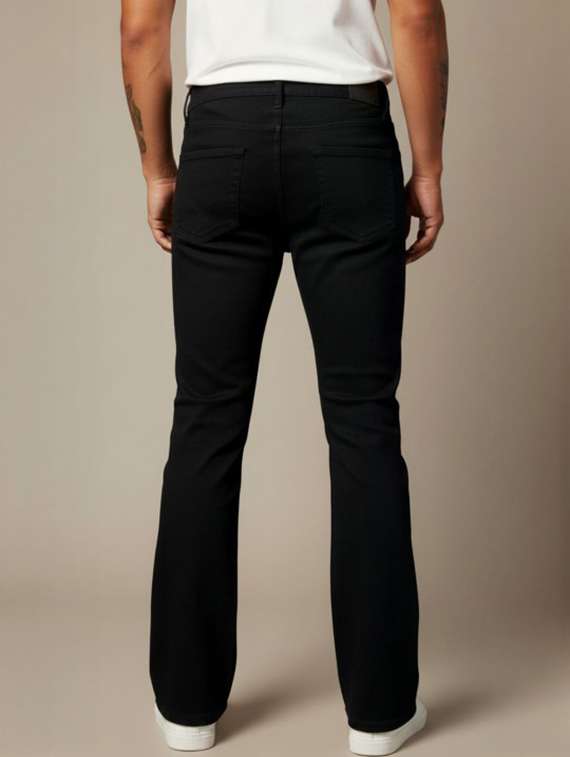 men plain mid rise full length jeans - 22231472 -  Standard Image - 4