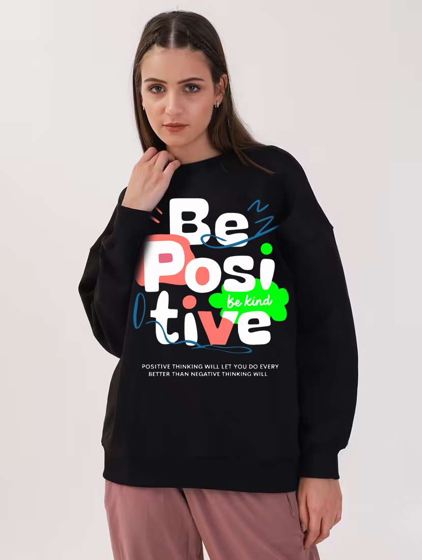 women printed long sleeve sweatshirt