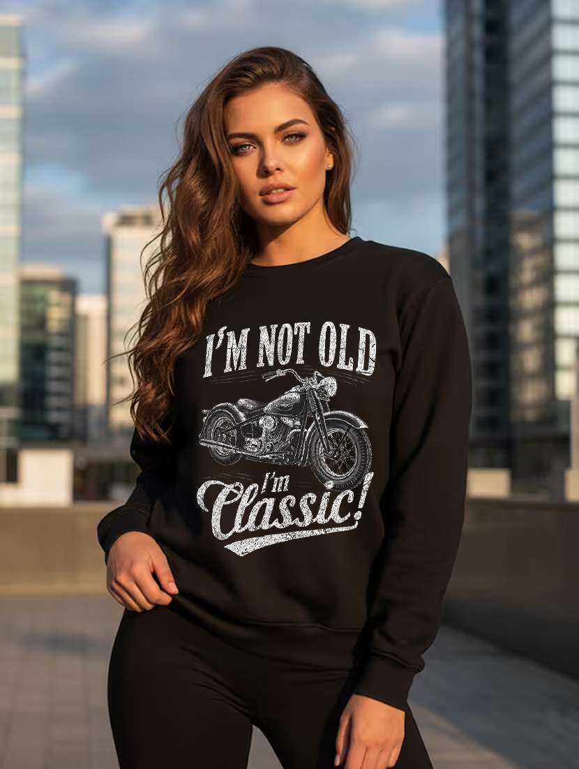 women printed long sleeve sweatshirt