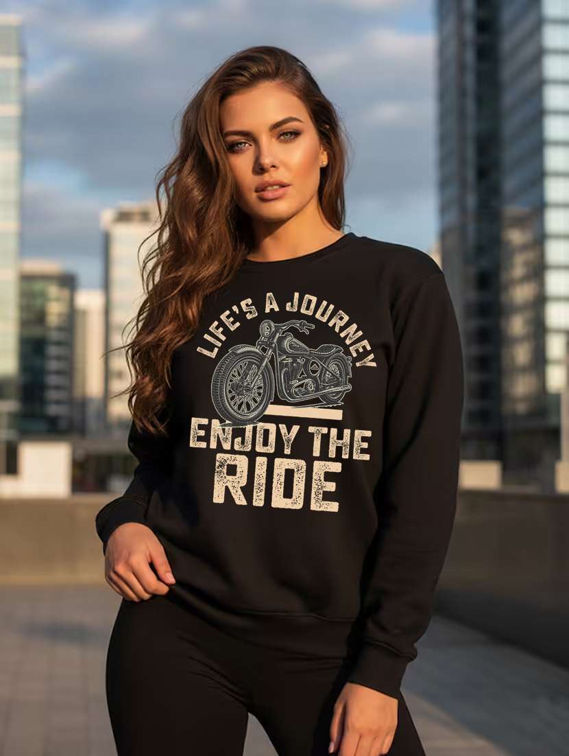 women printed long sleeve sweatshirt