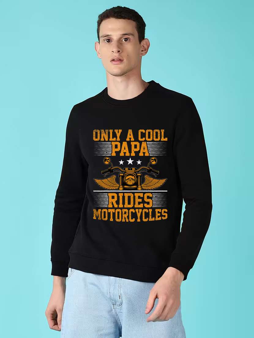 men front print long sleeve regular fit sweatshirt - 22231595 -  Standard Image - 1