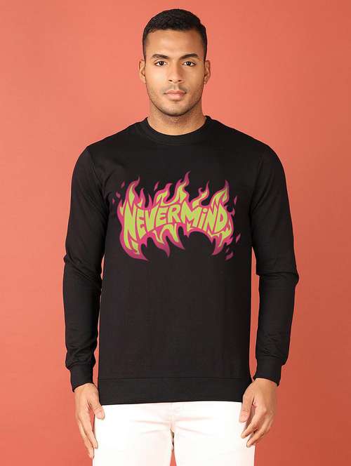 men chest print long sleeve regular fit sweatshirt - 22231608 -  Standard Image - 0