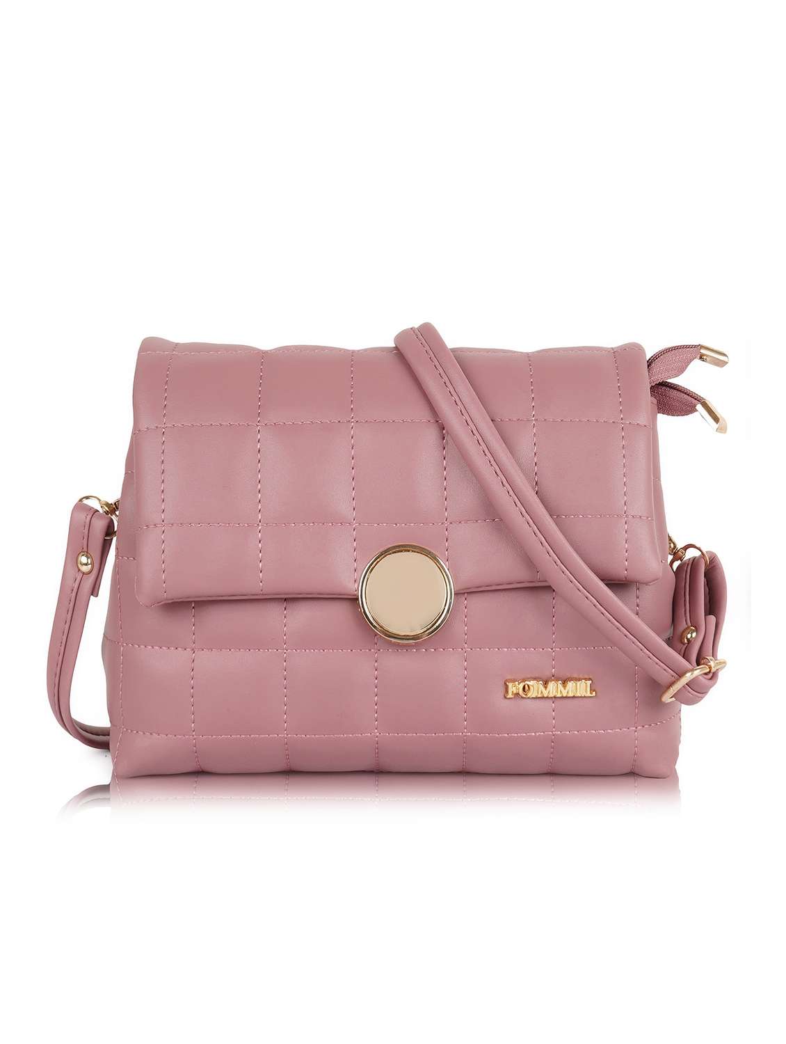 women quilted adjustable strap sling bag