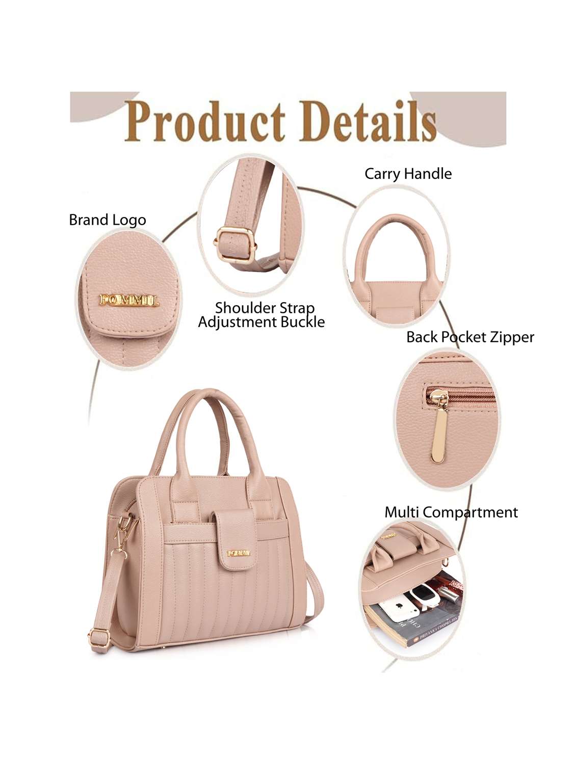 women textured structured quilted handheld bag - 22231710 -  Standard Image - 4