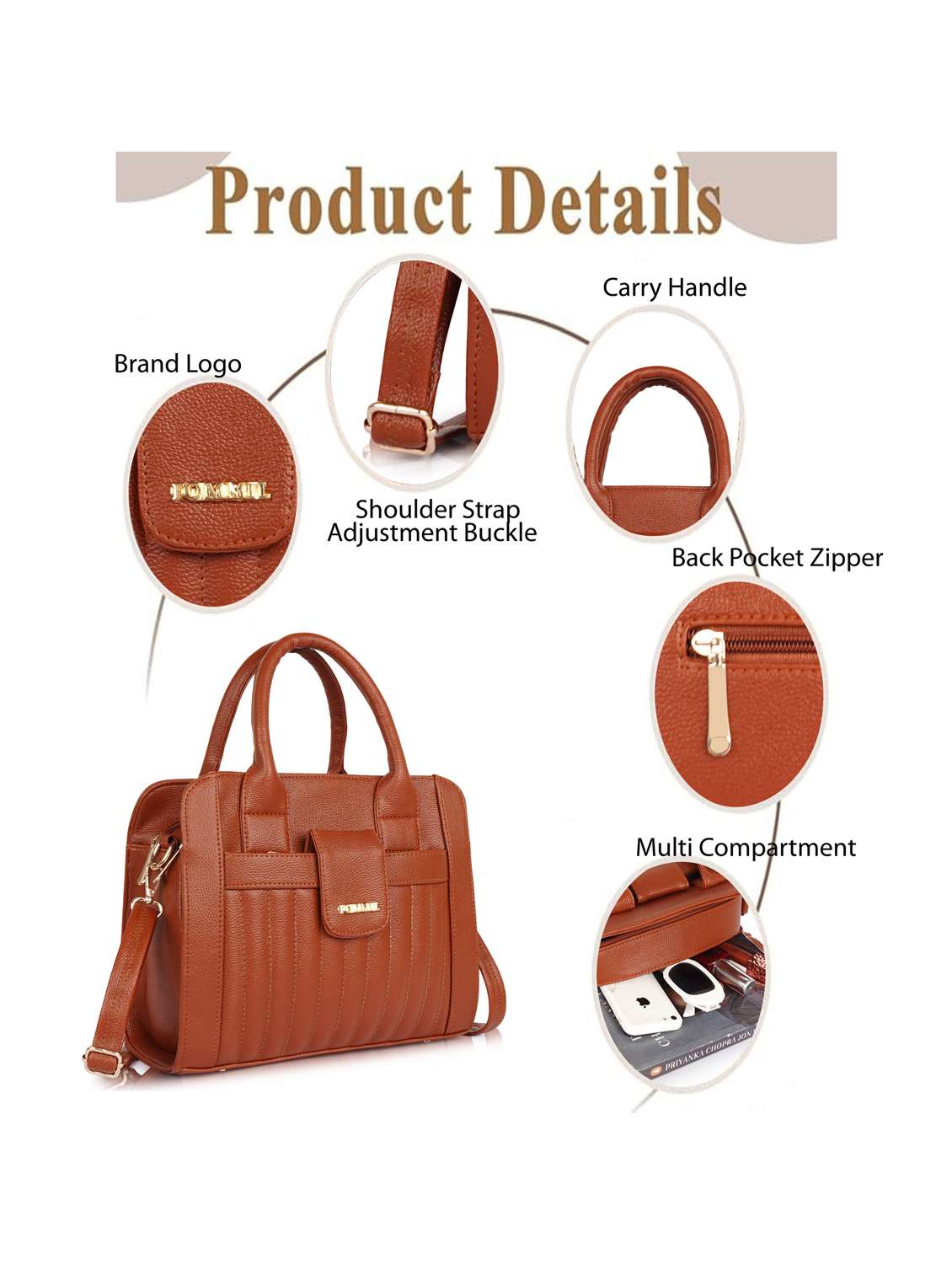 women textured structured quilted handheld bag - 22231713 -  Standard Image - 4