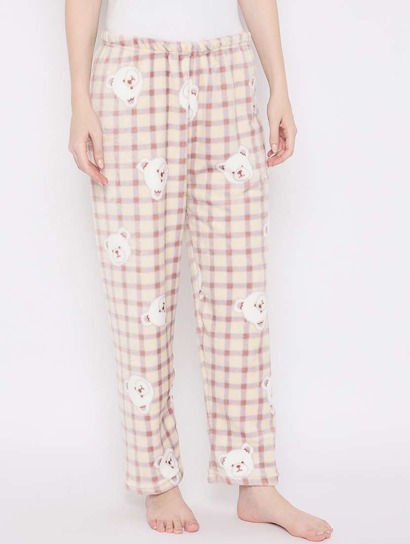 women printed mid rise loungewear pajama - 22231756 -  Standard Image - 1