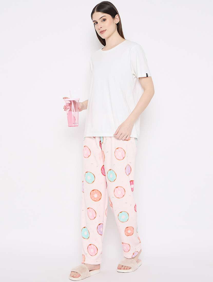 women printed mid rise loungewear pajama - 22231759 -  Standard Image - 4