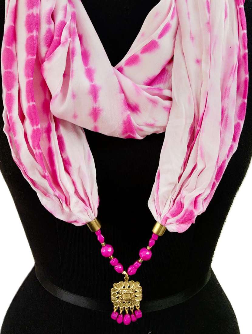 women tie & dye printed scarf - 22231783 -  Standard Image - 1