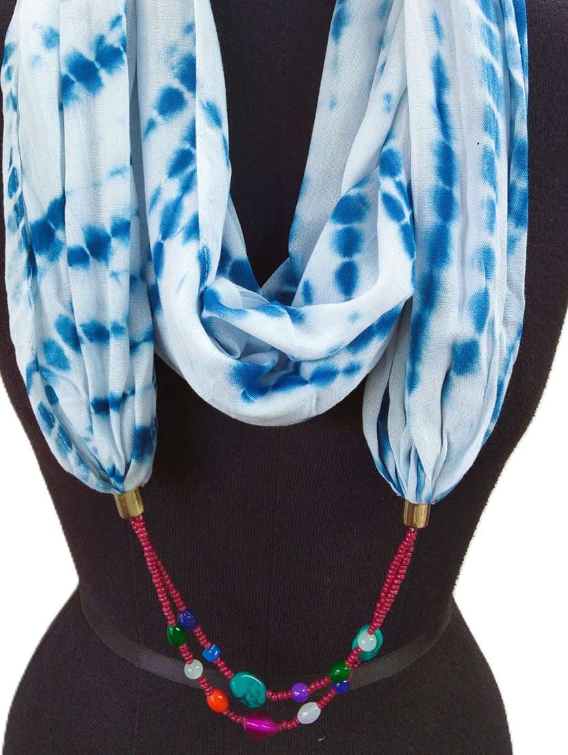 women tie & dye printed scarf - 22231787 -  Standard Image - 1
