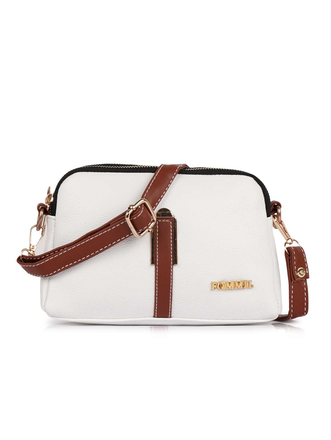 women solid adjustable strap sling bag