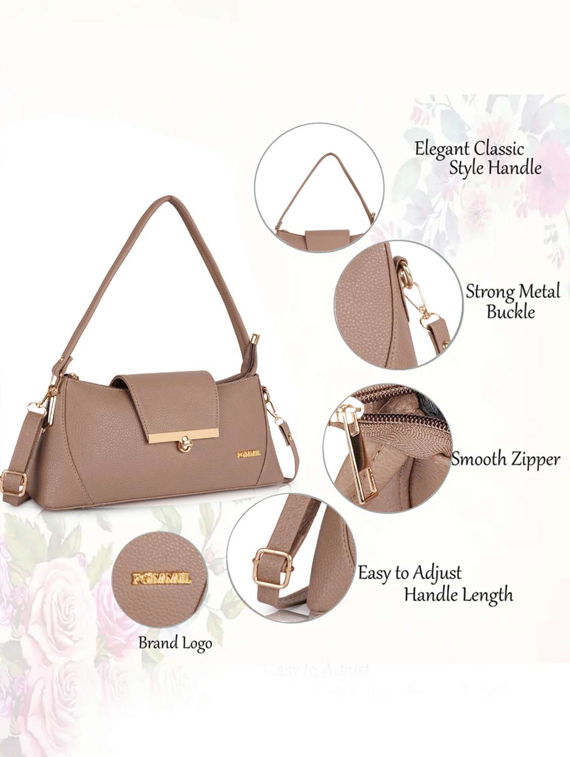 women solid structure handheld bag - 22231808 -  Standard Image - 4