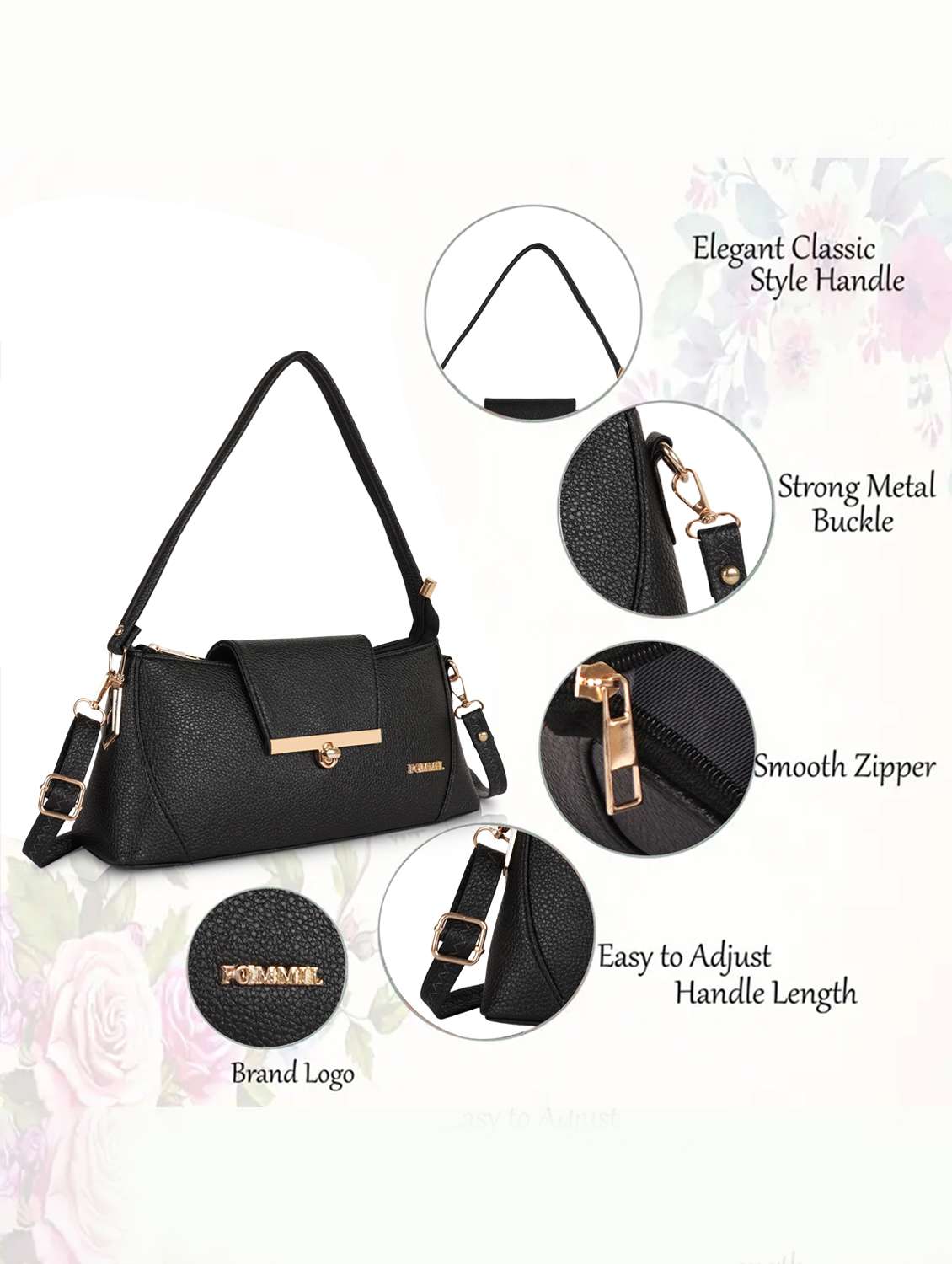 women solid structure handheld bag - 22231809 -  Standard Image - 4