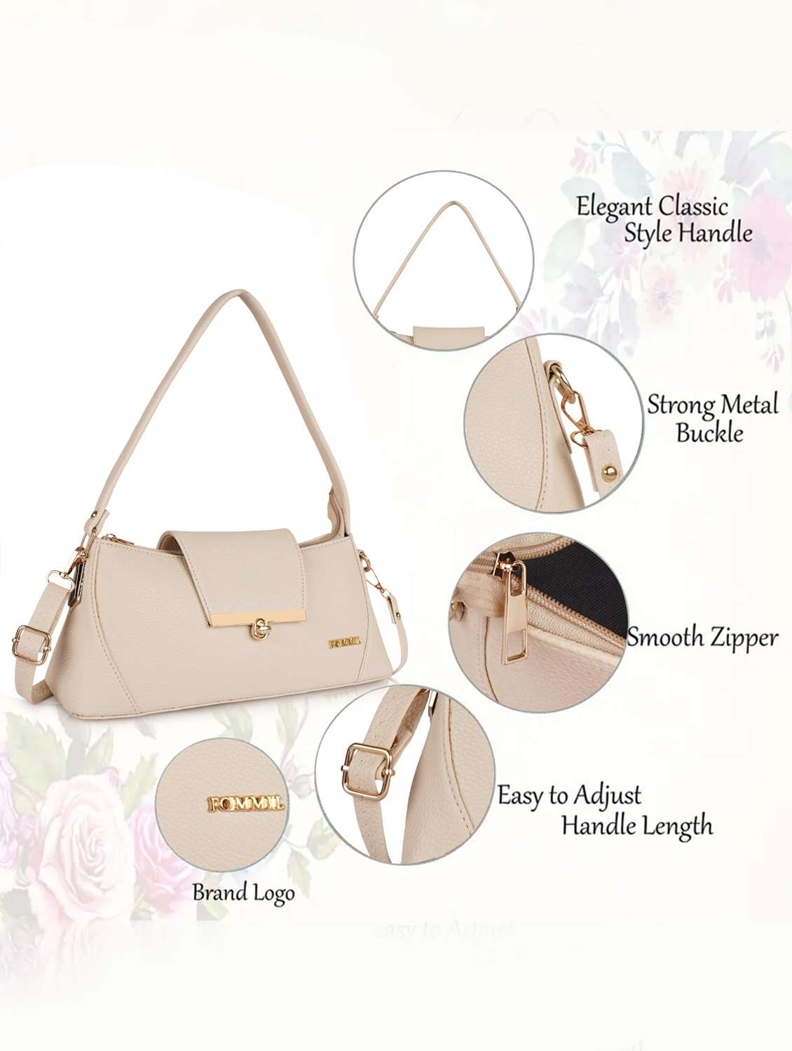 women solid structure handheld bag - 22231810 -  Standard Image - 4