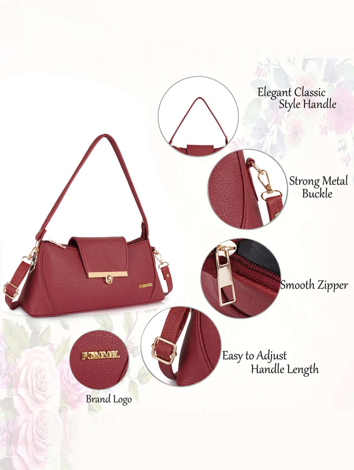 women solid structure handheld bag - 22231811 -  Standard Image - 4