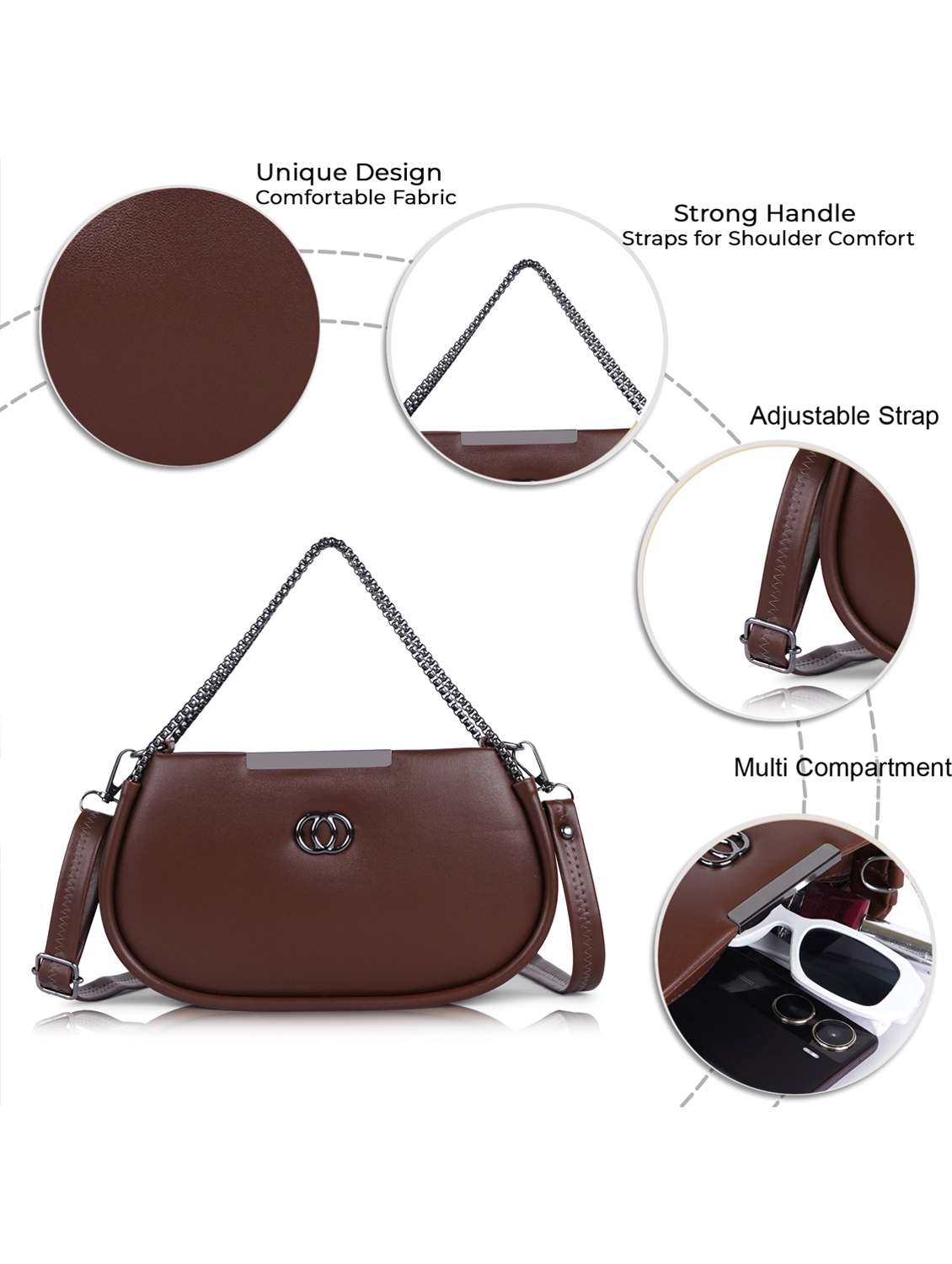 women solid structure handheld bag - 22231814 -  Standard Image - 4