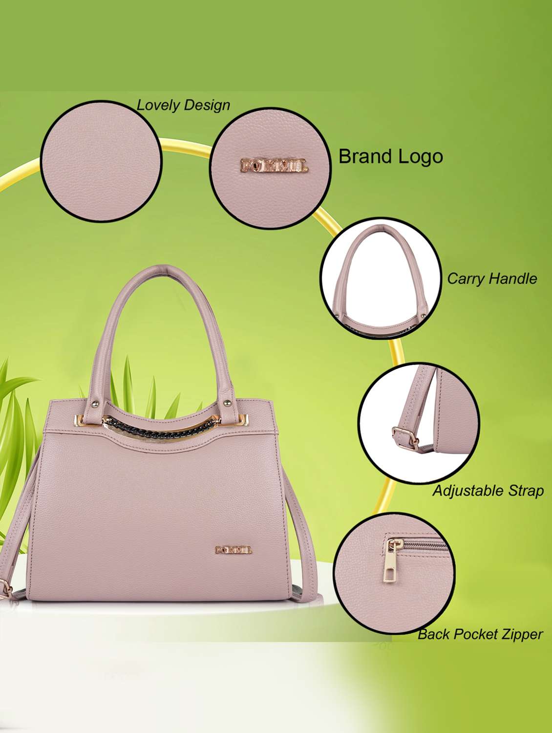 women solid structure handheld bag - 22231818 -  Standard Image - 4