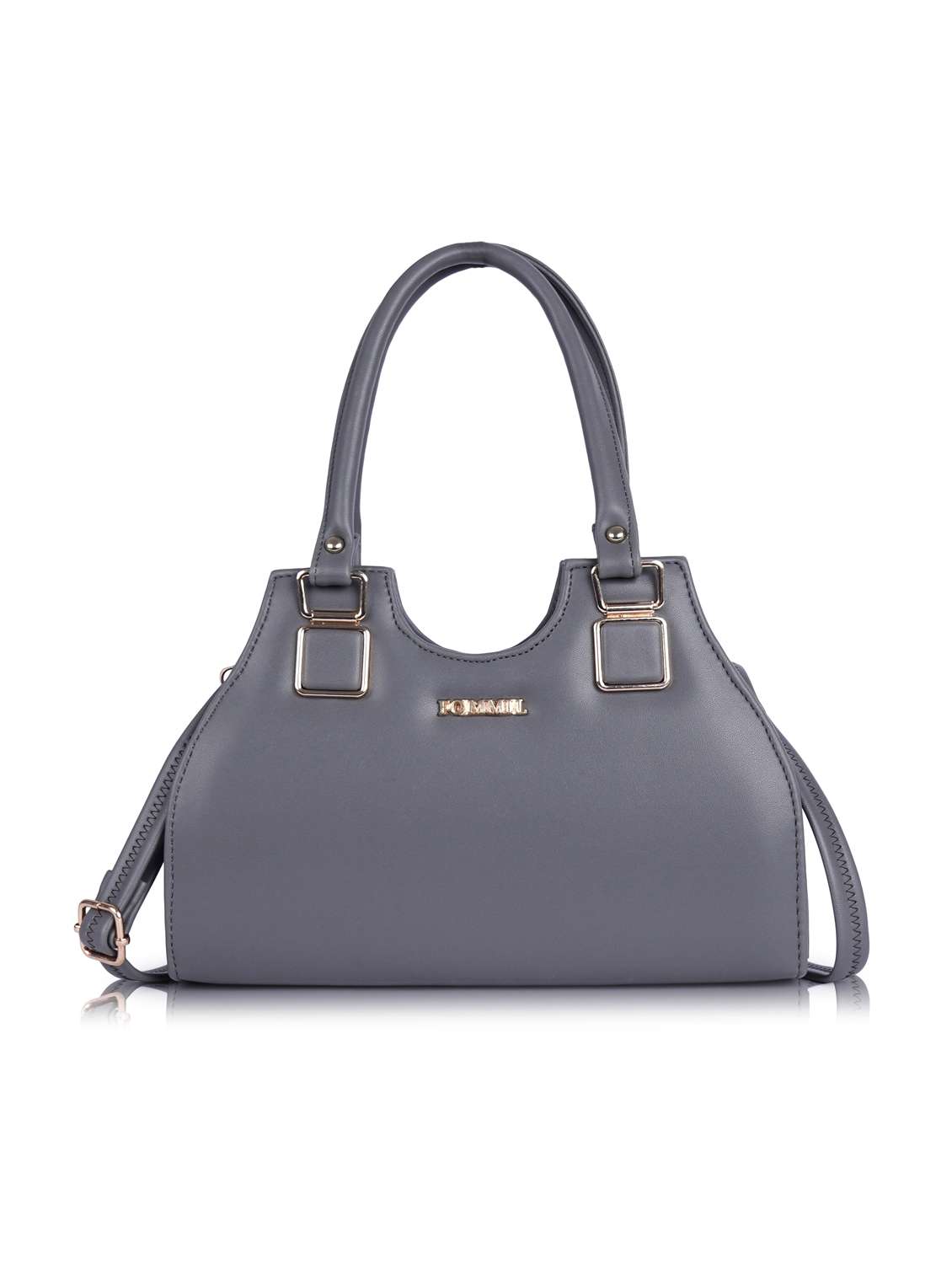 women solid structure handheld bag