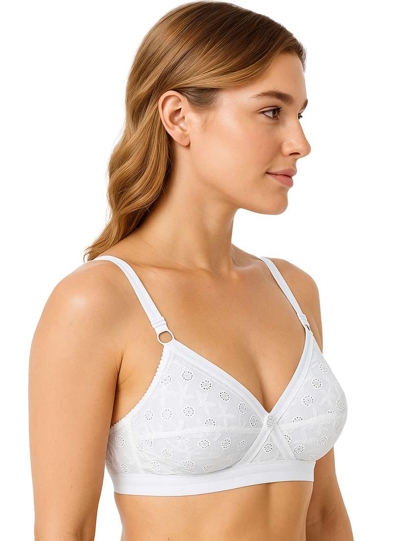 women solid with work non padded full coverage bra - 22231830 -  Standard Image - 1