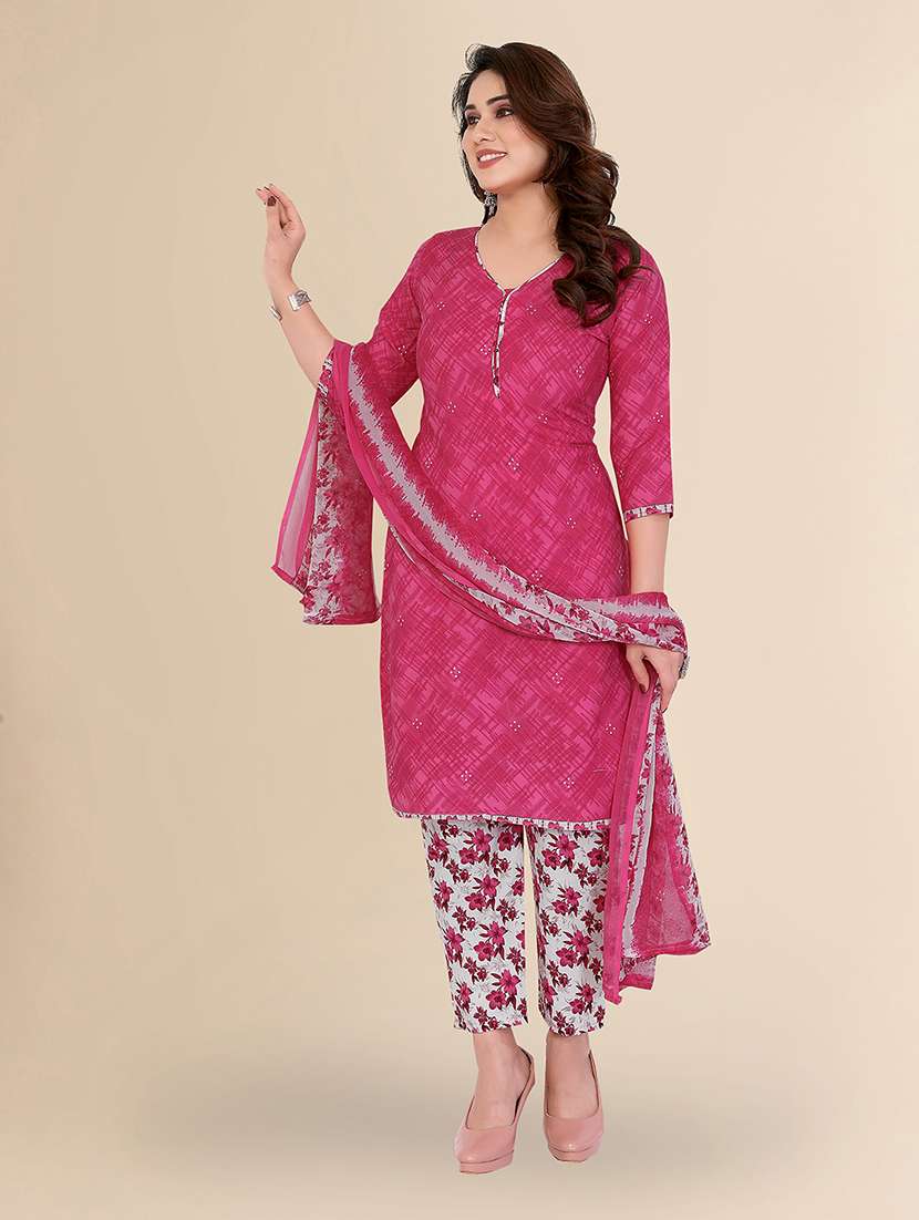 women printed unstitched suit set - 22237828 -  Standard Image - 1