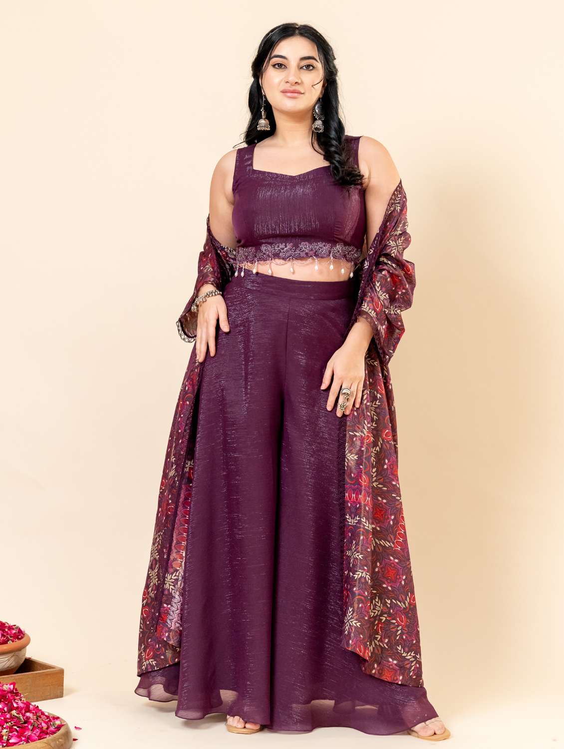 women plus size sweetheart neck fusion set - 22238813 -  Standard Image - 4