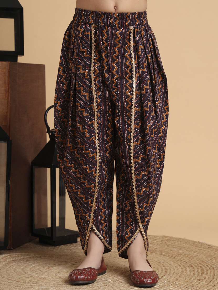 girls printed kurta and dhoti set - 22238831 -  Standard Image - 6