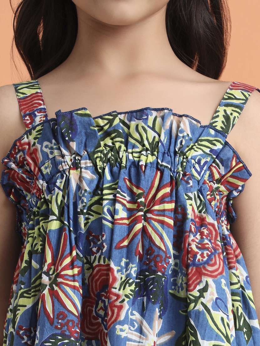 girls printed top and shorts co-ord set - 22238832 -  Standard Image - 6