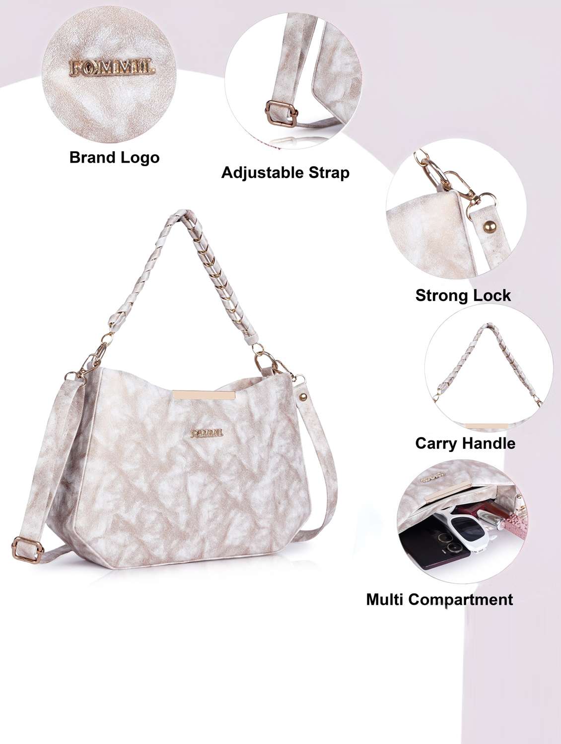 women printed structure handheld bag - 22238860 -  Standard Image - 4