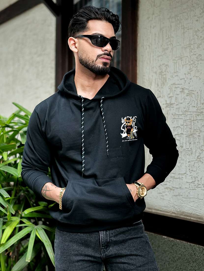 men printed long sleeve regular fit sweatshirt - 22238914 -  Standard Image - 1