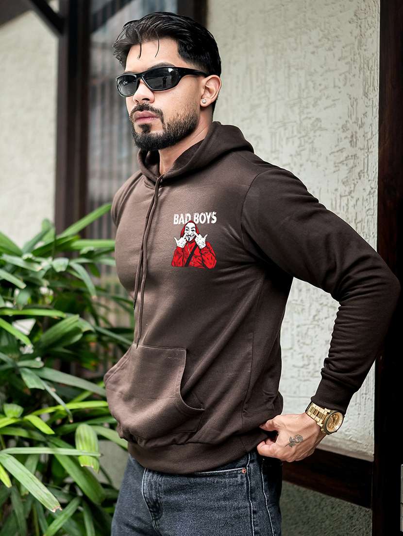 men printed long sleeve regular fit sweatshirt - 22238924 -  Standard Image - 1