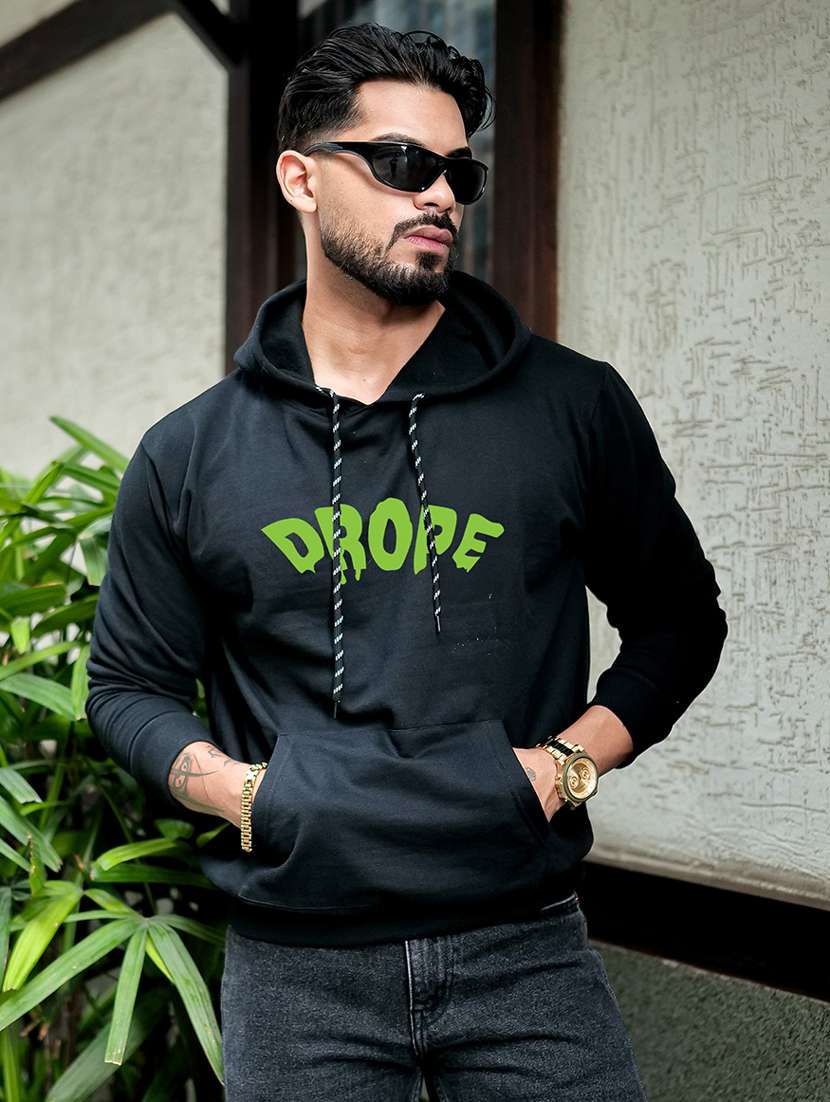men printed long sleeve regular fit sweatshirt